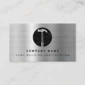 Black Metal Hammer Zuhause Gebäude Construction Visitenkarte (Vorderseite)