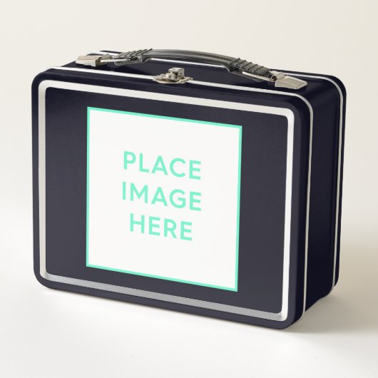 Black Metal Lunchbox (Vorderseite)