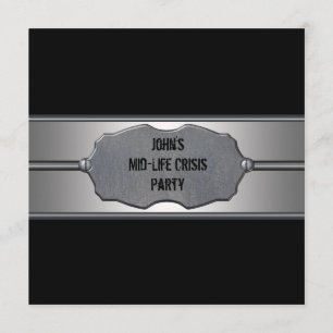 Black Metal Mans 40. Geburtstag Einladung