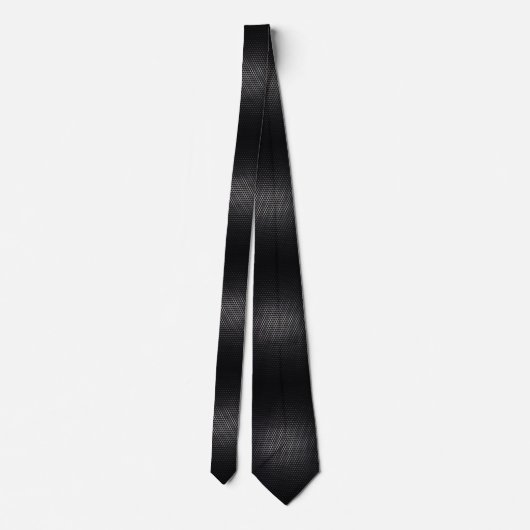 Black Metal Mesh Hyperrealistische Neck Tie Krawatte (Rückseite)