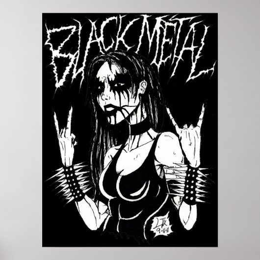 Black Metal Poster (Vorne)