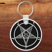 Black Metal Schlüsselanhänger SATAN! (Vorderseite)