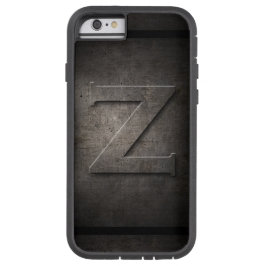 Black Metal Z Monogram Iphone Case