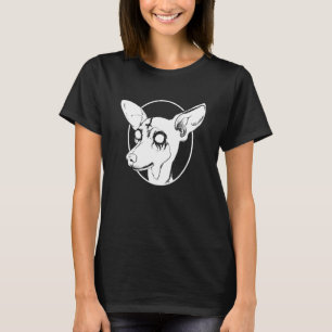 Black Metal Zwergpinscher Pastell Goth und Dea T-Shirt