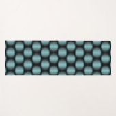 Black Metallic Abstrakt Basket Weave Eleganter Chi Yogamatte (Vorderseite (Horizontal))