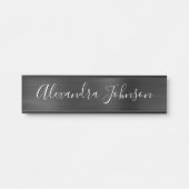 Black Metallic Foil Paradies für Kletterhexen: Türschild (Vorderseite )