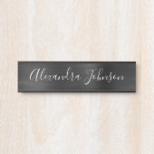 Black Metallic Foil Paradies für Kletterhexen: Türschild (Vorderseite )