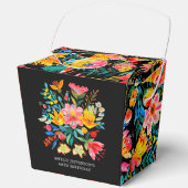 Black Mexican Bright Floral Fiesta Geburtstag Geschenkschachtel (Vorderseite)