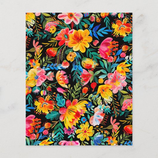 Black Mexican Fiesta Budget Geburtstag Einladung (Rückseite)