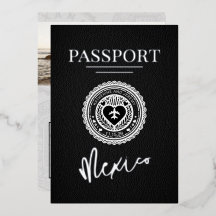 Black Mexico Passport Hochzeit