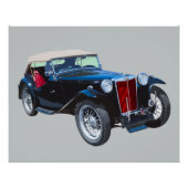 Black Mg TC Antiker Auto Poster (Vorderseite)