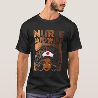 Black Midfrau Nurve S For Women, Afroamerikanerin T-Shirt