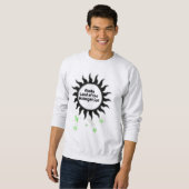 Black Midnight Sun von Alaska Design Sweatshirt (Vorne ganz)