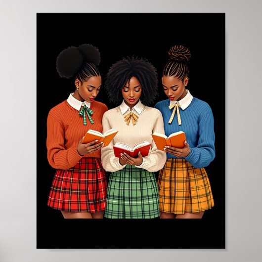 Black Minds Problem Lesen Sie Buch Wissen Schwarz Poster (Vorne)
