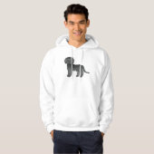 Black Mini Goldendoodle Niedlich Cartoon Dog Hoodie (Vorne ganz)