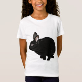 Black Mini Rex Rabbit T-Shirt