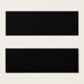 Black Mini-Visitenkarte (Vorne & Hinten)