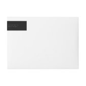 Black Minimalist First Names Wrap Around Address  (Vorderseite)