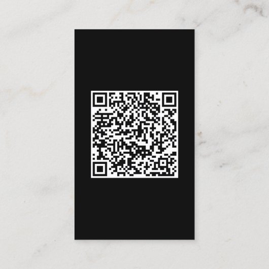 Black Minimalistisch Automotive Business Card Visitenkarte (Rückseite)