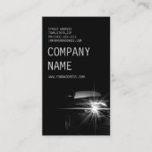 Black Minimalistisch Automotive Business Card Visitenkarte (Vorderseite)