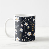 Black Minimalistisch Gentle Garden Wildblumen Kind Kaffeetasse (Links)