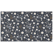 Black Minimalistisch Gentle Garden Wildblumen Kind Tischdecke (Vorderseite (Horizontal))