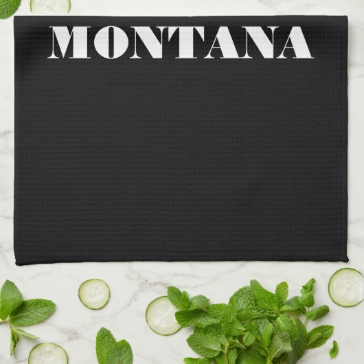 Black Minimalistisch Personal Modern Geschirrtuch (Gefaltet)