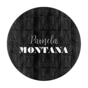 Black Minimalistisch Personal Modern Schneidebrett