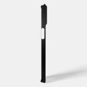 Black Minimalistisch Powerful Text iPhone Case (Rückseite / Rechts)
