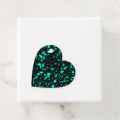 Black Mint Paint Splatter Artistic Splash Creative Geschenkanhänger (Beispiel)