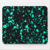 Black Mint Paint Spritzer Artistic Splash Creative Mousepad (Vorne)