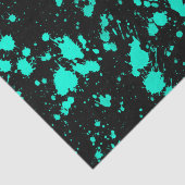Black Mint Paint Spritzer Artistic Splash Creative Seidenpapier (Ausschnitt)