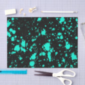 Black Mint Paint Spritzer Artistic Splash Creative Seidenpapier (Handwerk)