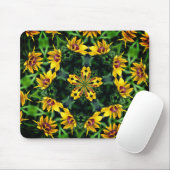 Black Mit Augen Susan Abstrakt Blume Art Mousepad (Mit Mouse)