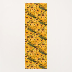 Black Mit Augen Susan Blooms Yogamatte