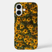 Black mit Augen Susan Blume Black Yellow Floral Case-Mate iPhone Hülle (Rückseite)