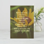 Black Mit Augen Susan Blume Einladung (Stehend Vorderseite)