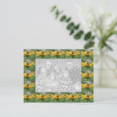 Black Mit Augen Susan Blume Foto Postkarte (Stehend Vorderseite)