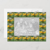 Black Mit Augen Susan Blume Foto Postkarte (Vorne/Hinten)