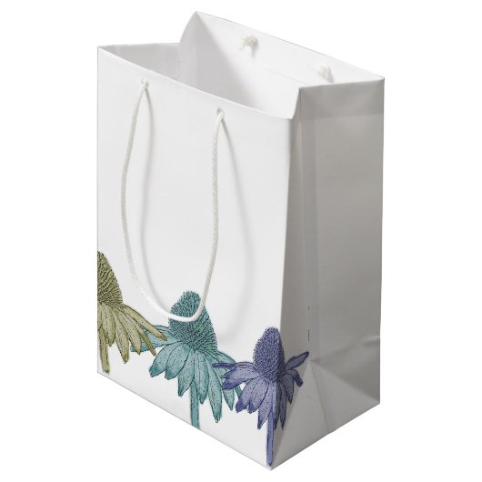 Black Mit Augen Susan Blume Mittlere Geschenktüte (Vorderseite Schrägansicht)