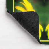 Black Mit Augen Susan Daisy Blume Personalisiert Mousepad (Ecke)