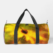 Black Mit Augen Susan Daisy Distressed Personalisi Duffle Bag (Rückseite)
