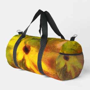 Black Mit Augen Susan Daisy Distressed Personalisi Duffle Bag