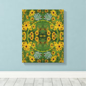 Black Mit Augen Susan Daisy Erstellen Sie Ihr eige Leinwanddruck (Insitu (Holzboden))