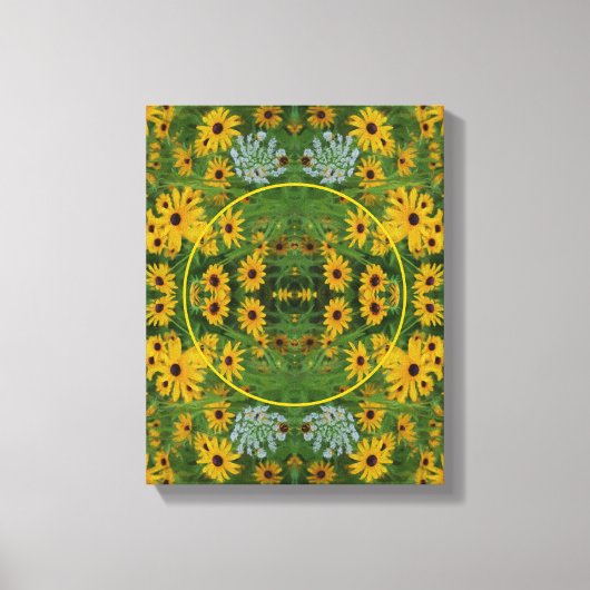 Black Mit Augen Susan Daisy Erstellen Sie Ihr eige Leinwanddruck (Vorderseite)