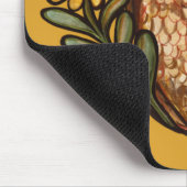 Black Mit Augen Susan Owl Blume Owls Mousepad (Ecke)