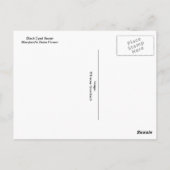 Black Mit Augen Susan Postkarte (Rückseite)