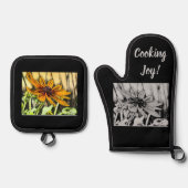 Black Mit Augen Susan Potholder Set (Vorderseite)