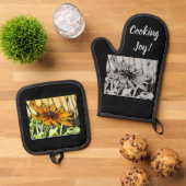 Black Mit Augen Susan Potholder Set (Oben Unten)