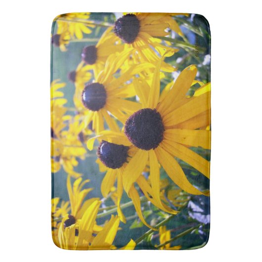 Black Mit Augen Susans Badematte (Vorderseite Vertikal)